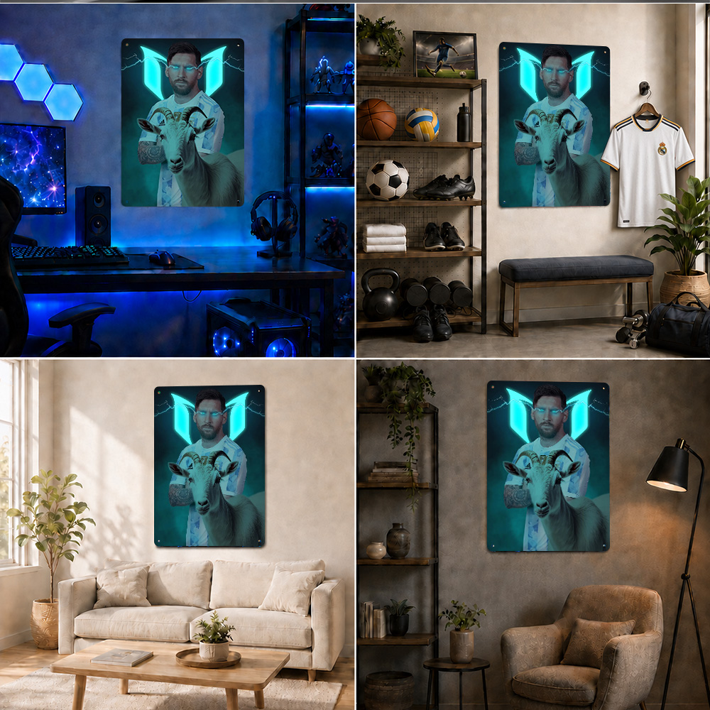 Лионель Месси с тенью легендар – обзор и цена Home Gym Neon Sign